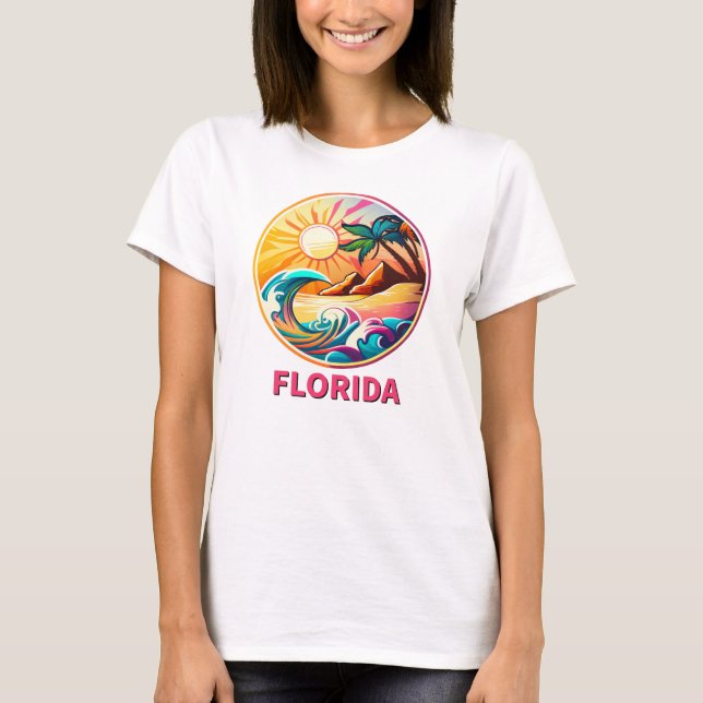 Camiseta Sueños de Florida: Serenidad Costera (Anverso)