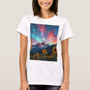 Camiseta Sueños de girasol bajo la luna de Aurora