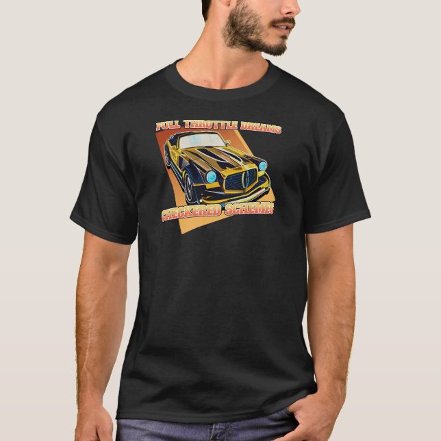 Camiseta Sueños de lanzadera, sistemas de regadío de motopr (Anverso)
