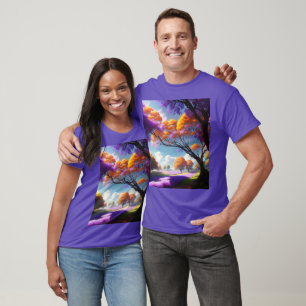 Camiseta Sueños De Lavanda Bajo Los Cielos De Jacaranda,