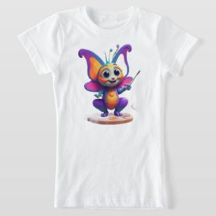 Camiseta "Sueños de mariposa y sonrisas pingüinas"