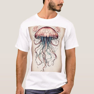 Camiseta Sueños de medusas: El glider suave del océano"