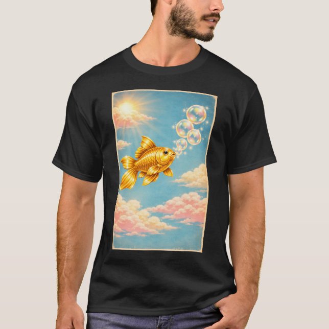 Camiseta Sueños de pez dorado (Anverso)