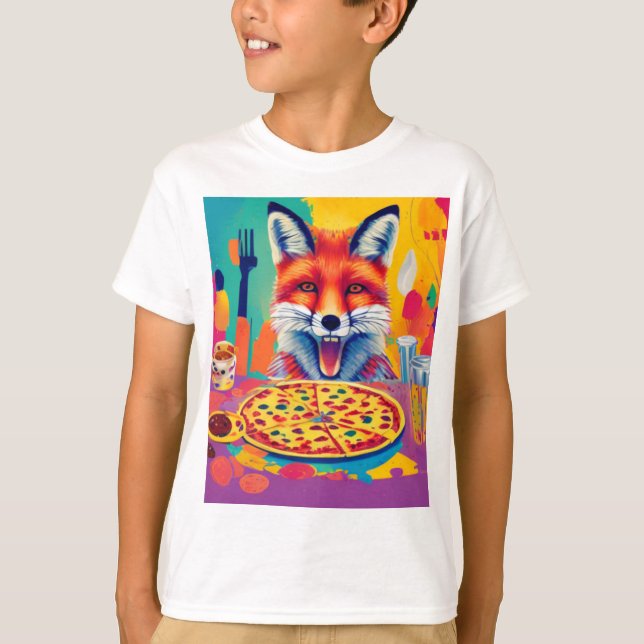Camiseta Sueños de pizza - Comida favorita de Fox - Fiesta  (Anverso)