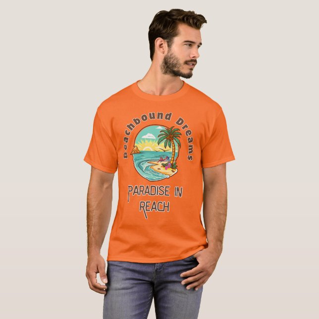 Camiseta Sueños de playa (Anverso completo)