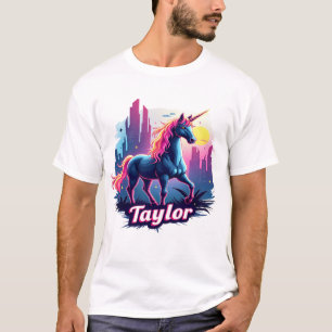 Camiseta Sueños de Taylor Unicorn: magia estrellada y capri