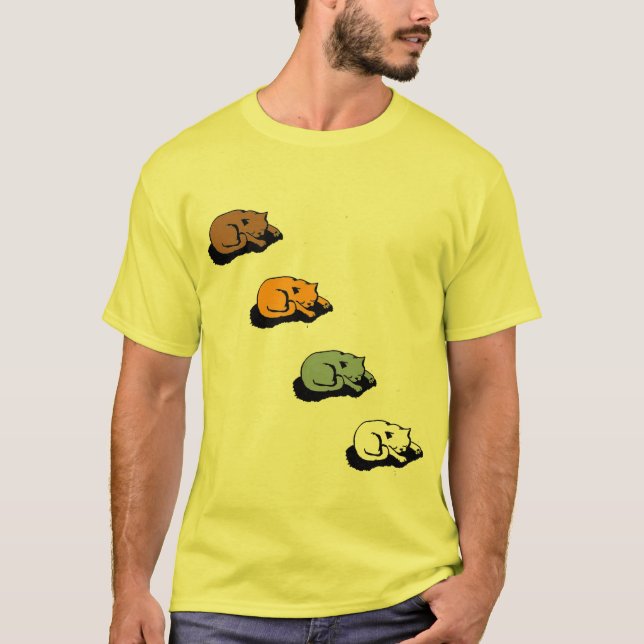 Camiseta Sueños del gatito (Anverso)