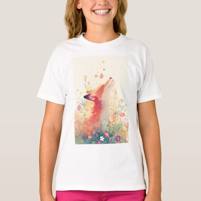 Camiseta Sueños del Prado del Zorro Rojo (Anverso)