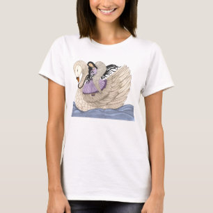 Camiseta Sueños dulces (el ángel y el cisne) (a todo colo