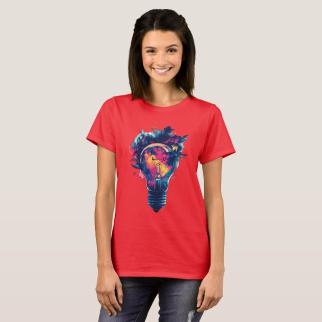 Camiseta Sueños eléctricos: enciende tu mente (Anverso completo)