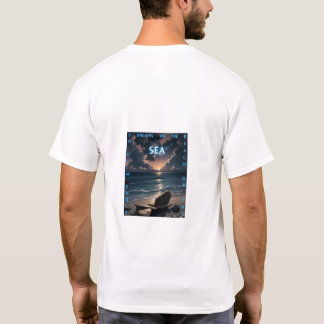 Camiseta Sueños en el mar - Sunset Beach Back Print Men's