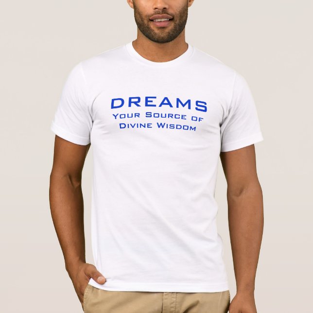 Camiseta Sueños. Fuente de sabiduría divina (Anverso)