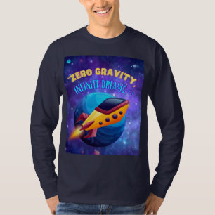 Camiseta Sueños infinitos de gravedad cero