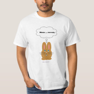Camiseta Sueños lindos del conejo de zanahorias