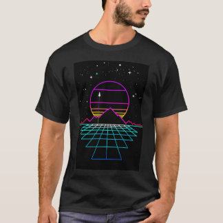 Camiseta Sueños Nostálgicos De Un Videojuego Neon Sunset