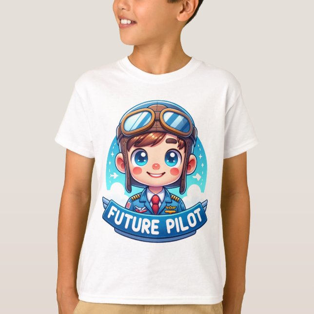 Camiseta Sueños Skyward: Piloto Futuro (Anverso)