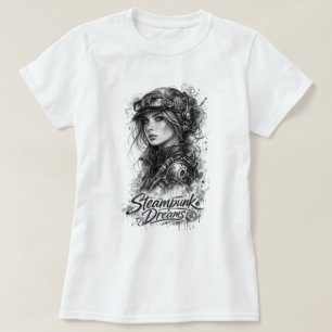 Camiseta Sueños Steampunk – Arte de fantasía victoriana vin