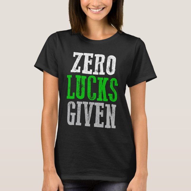 Camiseta SUERTE CERO IMPORTA  Gráfico (Anverso)
