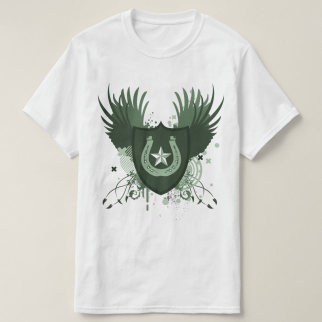 Camiseta suerte de herradura. hi-fi. (Diseño del anverso)