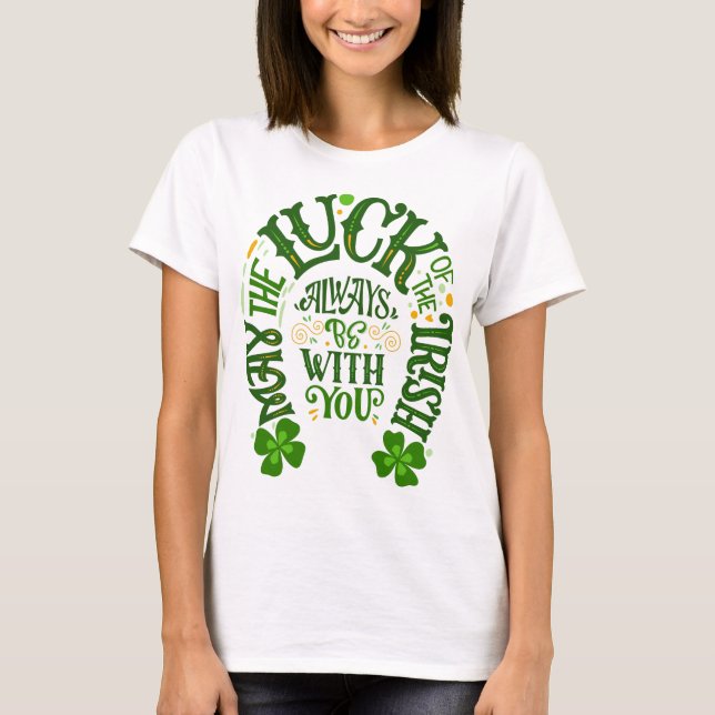 Camiseta Suerte de la herradura irlandesa (Anverso)
