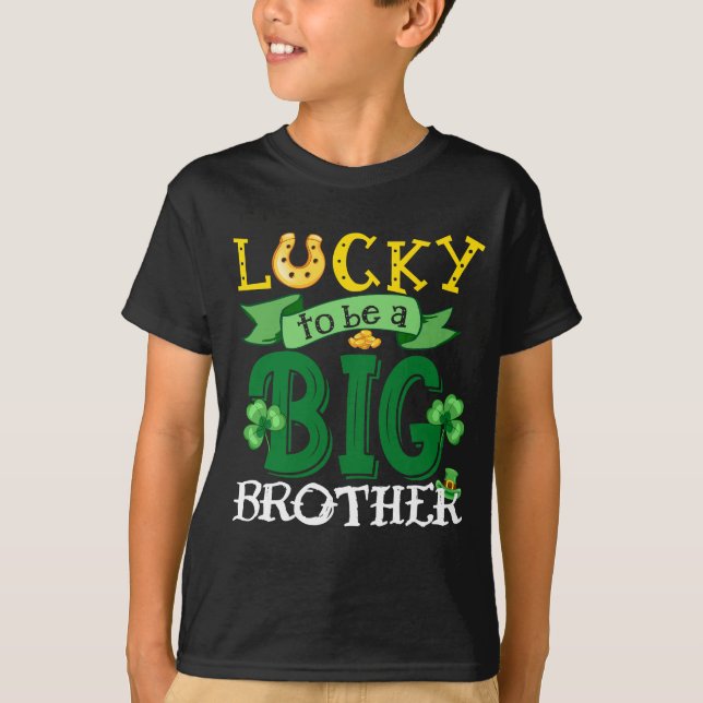 Camiseta Suerte De Ser Un Hermano St. Patrick_s Day Shamroc (Anverso)