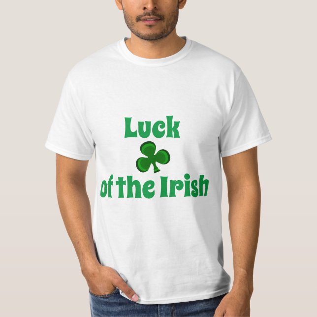 Camiseta Suerte del amante afortunado irlandés y shamrock (Anverso)