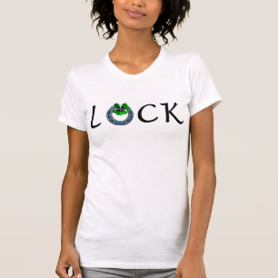 Camiseta Suerte en el Día de San Patricio con herradura y a