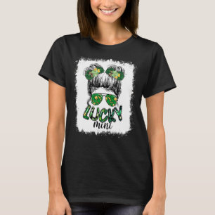 Camiseta Suerte Mini Messy Bun Hair irlandés St Patrick's D