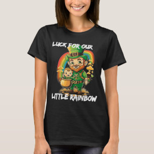 Camiseta suerte para nuestro pequeño arcoiris Leprechaun ba