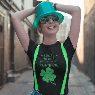Camiseta SUERTE SER MAESTRO DE KINDERGARTEN St. Patrick's