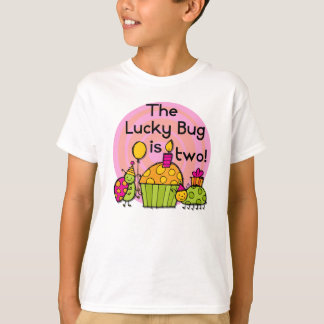Camiseta Suerte torta de torta de toro de segundo cumpleaño