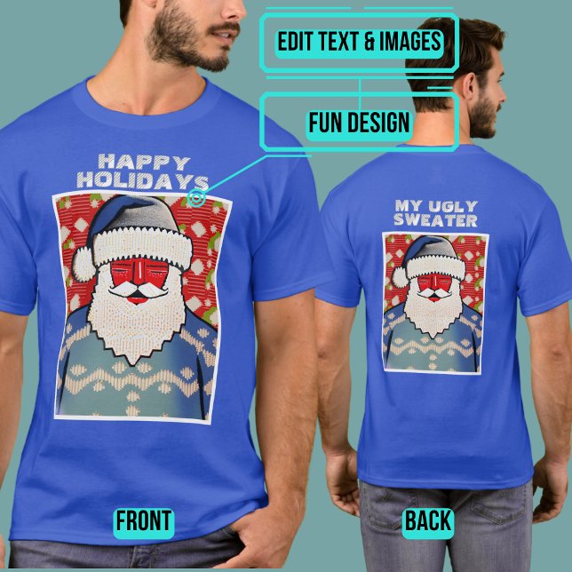 Camiseta "Suéter" frío Santa Ugly de vacaciones (Please enjoy our design and see the others in the collection.)