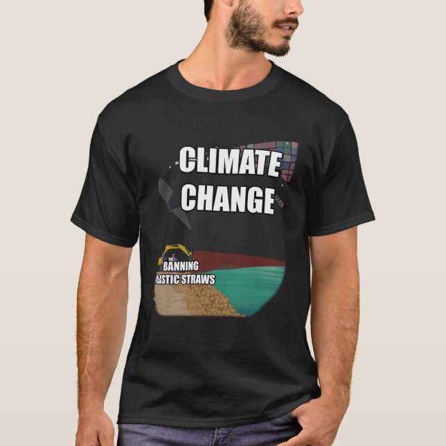 Camiseta SUEZ Channel Block Meme Climate Conversion Plastic (Anverso)