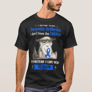 Camiseta Sufecto De Artritis Juvenil Gato De Sensibilizació