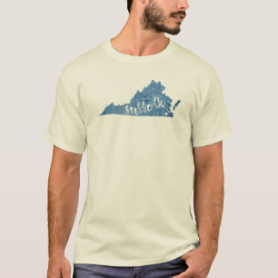 Camiseta Suffolk Virginia Wood Grain