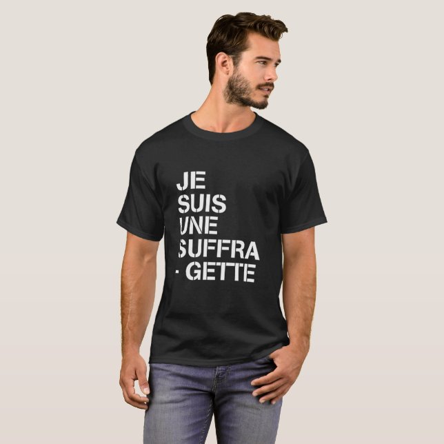 CAMISETA SUFFRAGETTE DE JE SUIS UNE (Anverso completo)