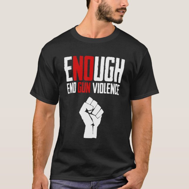Camiseta Suficiente control de armas en Naranja de violenci (Anverso)