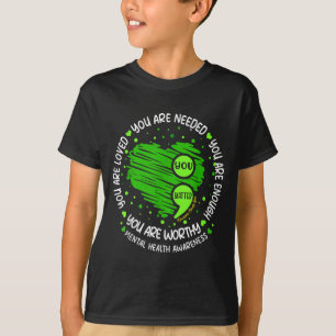 Camiseta Suficiente Punto y Coma Conciencia sobre la Salud