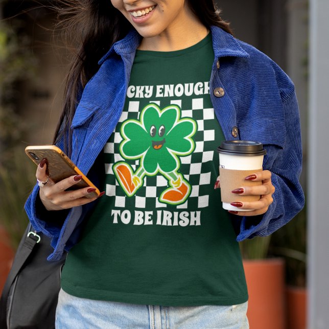 Camiseta Suficientemente afortunado como para ser el Día de (Subido por el creador)
