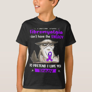 Camiseta Sufre De Fibromialgia Sensibilización Gato Diverti