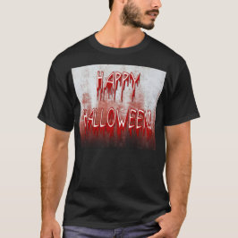 Camiseta Sufriendo Feliz Halloween Sangre manchado de hombr