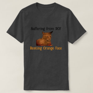 Camiseta Sufrimiento por ROF (Cara Naranja de reposo)