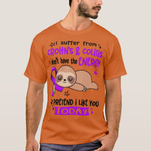 Camiseta Sufro De Colitis Crohns No Tengo La Energía