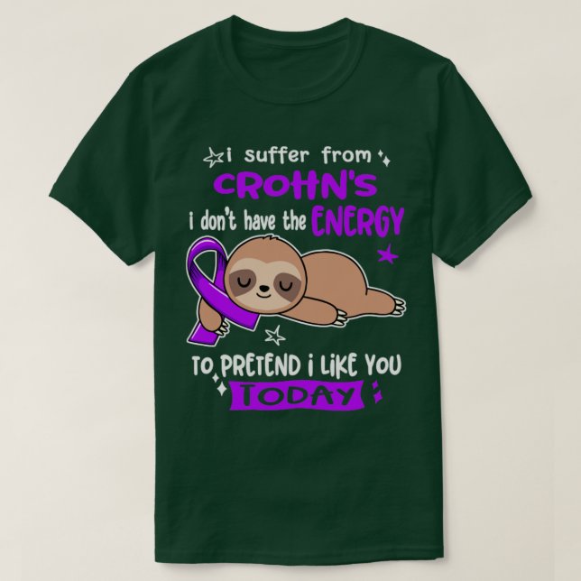 Camiseta Sufro De Crohns Que No Tengo La Energía Para Prest (Diseño del anverso)