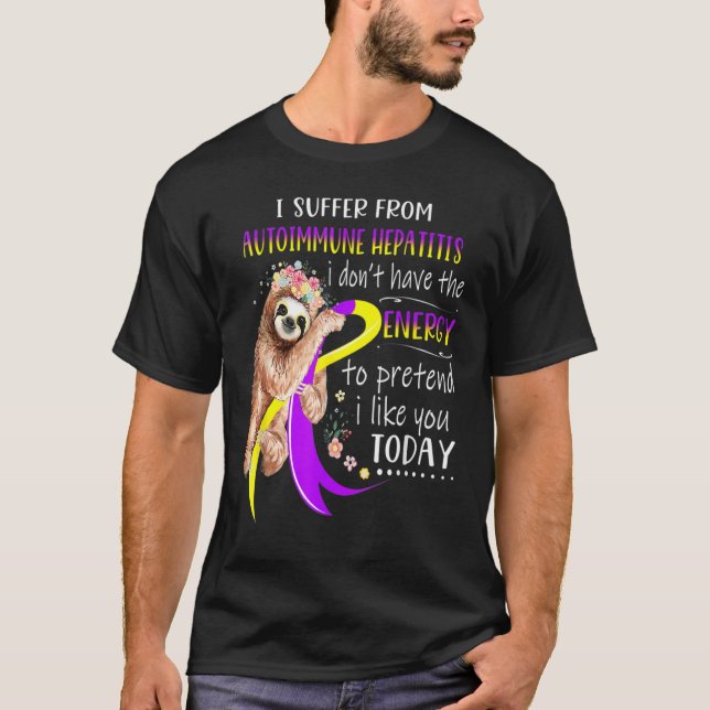 Camiseta Sufro De Hepatitis Autoinmune La Cuta Energética (Anverso)