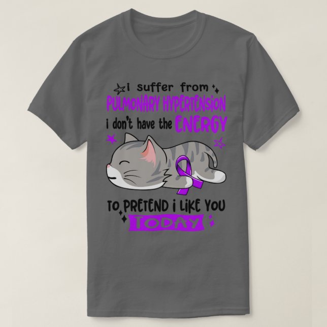 Camiseta Sufro De Hipertensión Pulmonar No Tengo (Diseño del anverso)