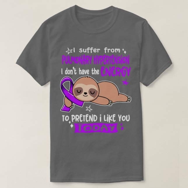 Camiseta Sufro De Hipertensión Pulmonar No Tengo (Diseño del anverso)