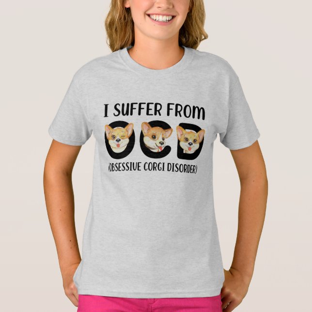 Camiseta Sufro De Mascotas Obsesionantes Del Trastorno Corg (Anverso)