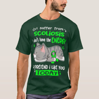 Camiseta Sufro De Scoliosis Que No Tengo Energía Para