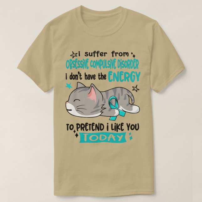 Camiseta Sufro De Trastorno Obsesivo Compulsivo Que No (Diseño del anverso)